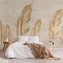Brown Feather Wallpaper Mural