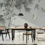 Retro Bäume und Vögel Fototapete