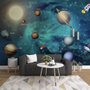 Fototapete Sonnensystem Planeten und Sonne