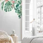 Tropical Leaf with Eucalyptus Wall Decal Sticker