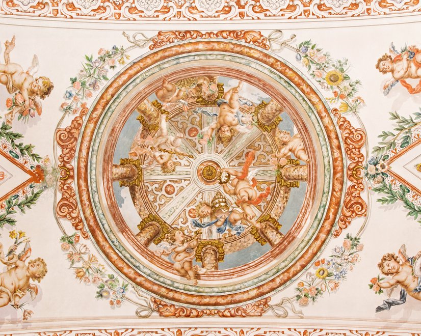Ceiling Sculpture Angel Greek Wallpaper Mural