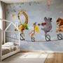 Papier peint panoramique de la Slackline avec des animaux