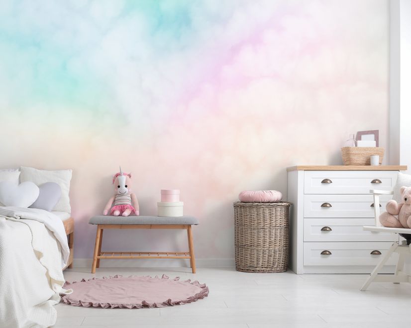 Kids Colorful Sky Cloud Wallpaper Mural