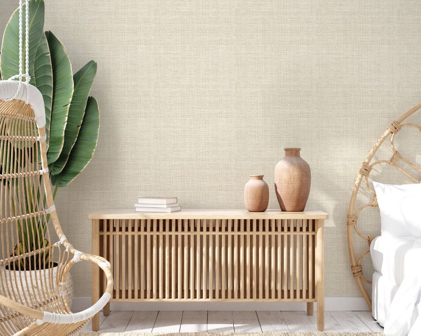 Beige Chenille Texture Wallpaper Mural