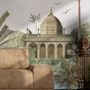 Vintage River Landscape with Mosque Historical Art Wallpaper Mural