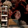 Dark Vintage Floral Wallpaper Mural