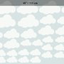 Blanc petit nuage stickers muraux pour enfants et bébé