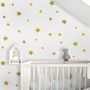 Metallic Gold Little Stars Wall Decal Sticker