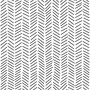 Modern Herringbone Line Black and White  Wallpaper Mural