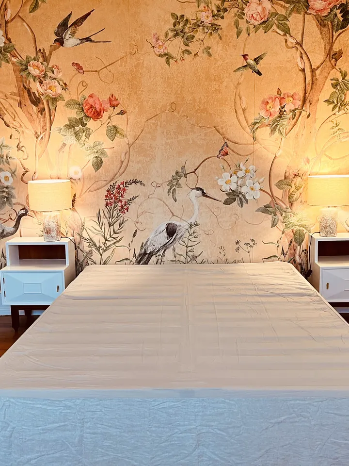 Chinoiserie Peony Tree Wallpaper Mural