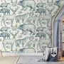 Nordic Animal Drawing for Kids Wallpaper Mural