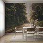Highway on the Forest Landscape Wallpaper Mural