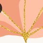 Gold Look Floral Garden Drawing Art Wallpaper Mural