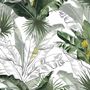 Charcoal Banana Leaf Wallpaper Wallpaper Mural