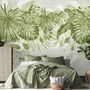 Watercolor Tropical Leaves Wallpaper Mural