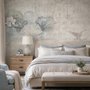 Nostalgic Lotus Flowers Wallpaper Mural