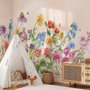 Papier peint panoramique floral pour la chambre d'enfant