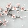 3D Optik Rosa Magnolienblüten Fototapete