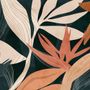 Tropical Foliage Leaves Art Wallpaper Mural