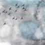 Watercolor Splash Art Wallpaper Mural