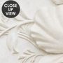 3D Embossed Look Cement Lily Flower Wallpaper Mural
