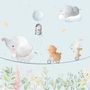 Cute Flying Animals with Funny Circus Wallpaper Mural