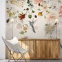 Watercolor Soft Peony Floral Blossom Wallpaper Mural