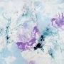 Turquoise Purple Marble Style Brush Wallpaper Mural