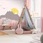 Kids Mountain Landscape with Trees Wallpaper Mural