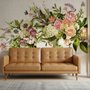 Vintage Hortensien Blumen Fototapete