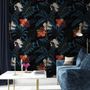Exotic Leaves with Birds Wallpaper Mural