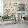 Bunte Chinoiserie Blumen Fototapete