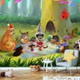 Cartoon Animals in the Woods Wallpaper Mural