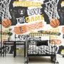 Basketball Hoop with Sport Slogans Wallpaper Mural