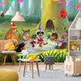 Cartoon Animals in the Woods Wallpaper Mural