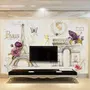 Colorful Drawing Eiffel Tower Wallpaper Mural