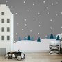 Kinder Weißes Winterlandschaft mit Grüne Kiefer Wandtattoo