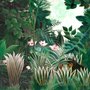 Exotic Forest Painting Landscape Wallpaper Mural