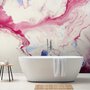 Fototapete im Pink-Blau-Marmor-Stil