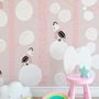 Dreamy Birds on Birch Tree Nursery Wallpaper Mural