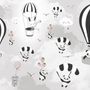 Hot Air Balloon with Cartoons Animals Kids Nursery Wallpaper Mural