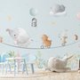 Papier peint animaux volants mignons et cirque amusant