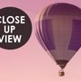 Fototapete Ruhiger Sonnenuntergang Lavendel und Ballon Landschaft