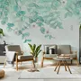 Plum Blossom with Leaves Wallpaper Mural