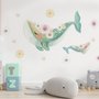 Kids Cute Whale Sea Animals Wall Decal Sticker