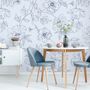 Poppy Drawing Floral Wallpaper Mural