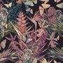 Tropical Birds on Branch with Butterflies Wallpaper Mural