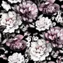Vintage Dark Large Peony Flower Wallpaper Mural