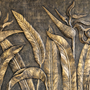 Tropical Birds of Paradise Sculpture Wallpaper Mural