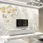 3D Look Jewelry Flower and Lace Wallpaper Mural